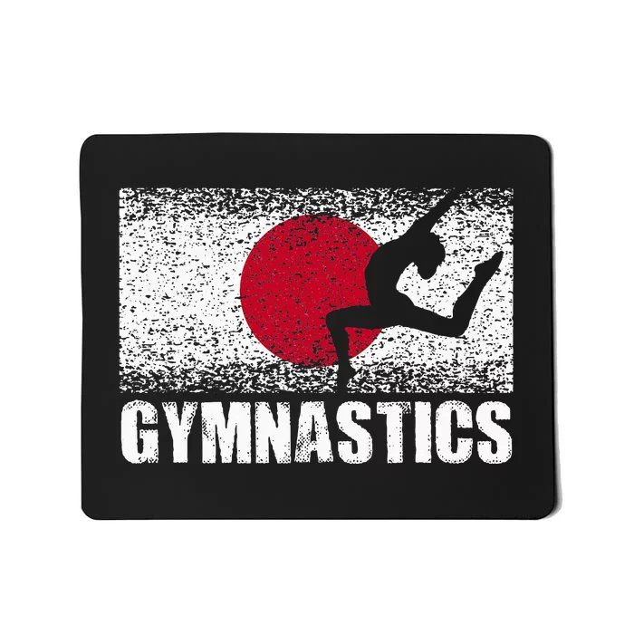 Gymnastics Sport Japan Flag Japanese Acrobatic Gymnast Mousepad