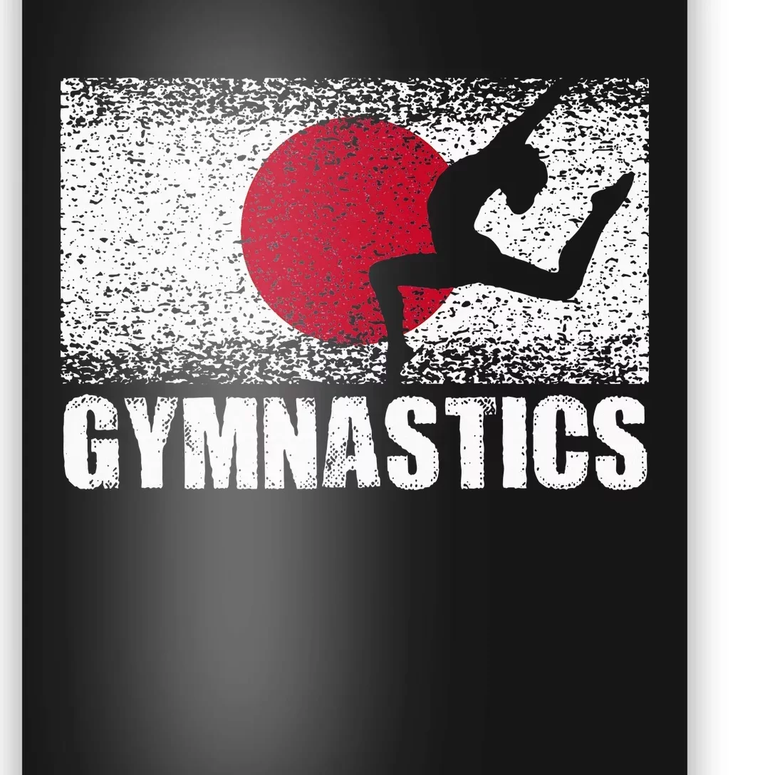 Gymnastics Sport Japan Flag Japanese Acrobatic Gymnast Poster