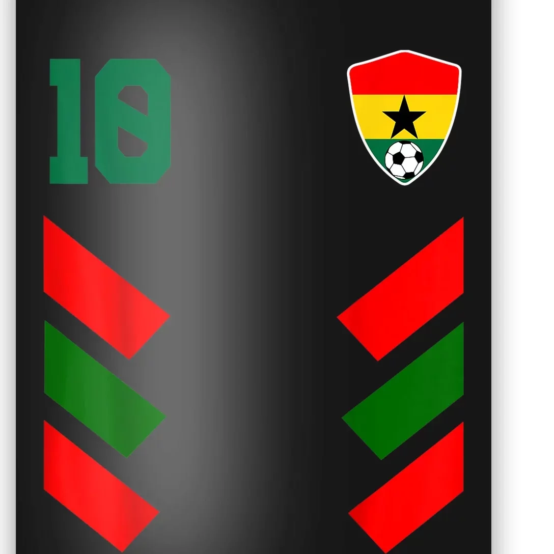 Ghana Soccer Jersey Ghanaian Football Shirt Flag Poster