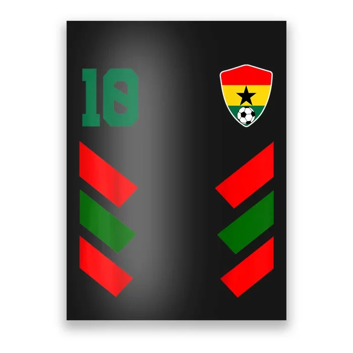 Ghana Soccer Jersey Ghanaian Football Shirt Flag Poster