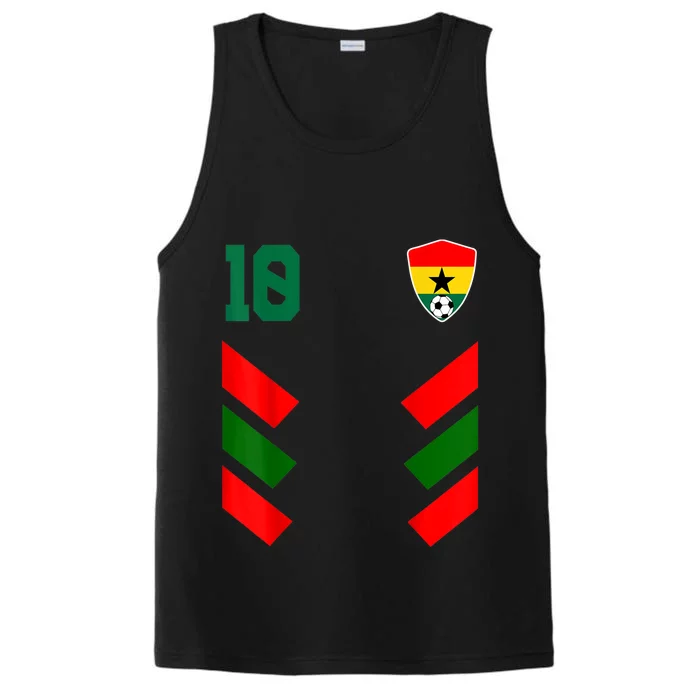 Ghana Soccer Jersey Ghanaian Football Shirt Flag Performance Tank