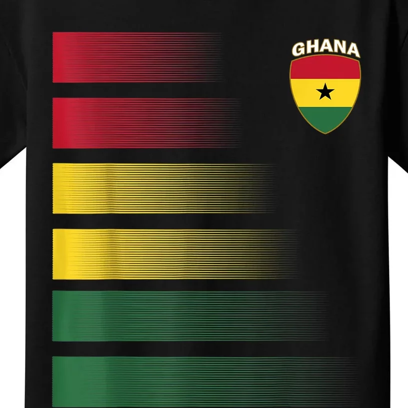 Ghana Soccer Jersey Ghanaian Football Shirt Flag Kids T-Shirt