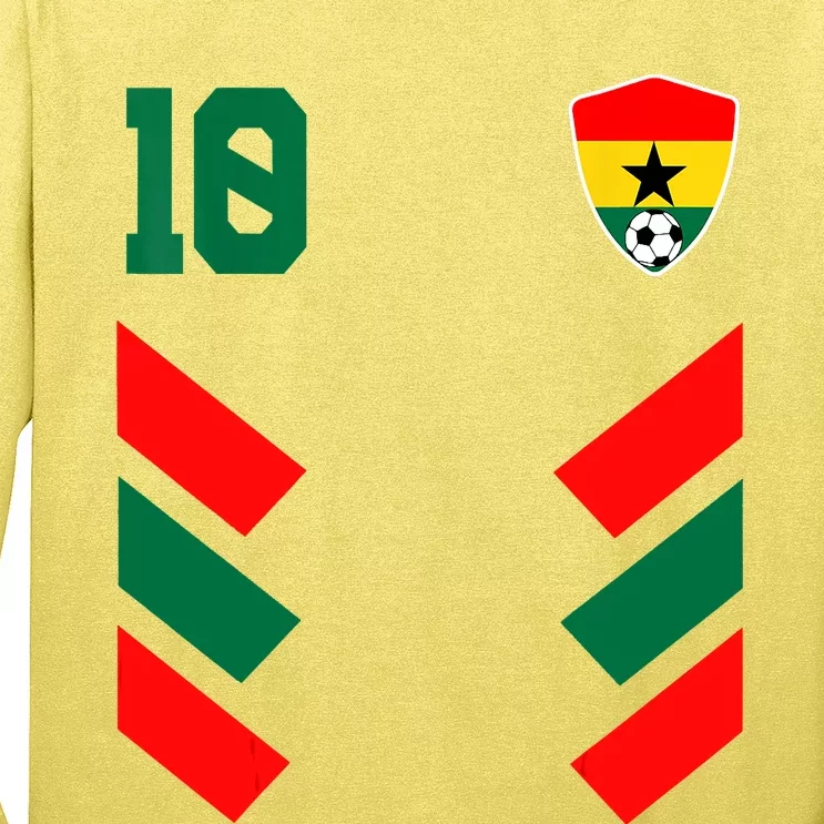 Ghana Soccer Jersey Ghanaian Football Shirt Flag Long Sleeve Shirt