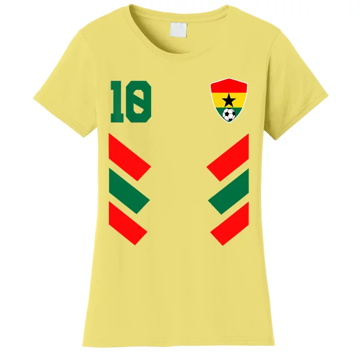 Ghana Soccer Jersey Ghanaian Football Shirt Flag Women's T-Shirt