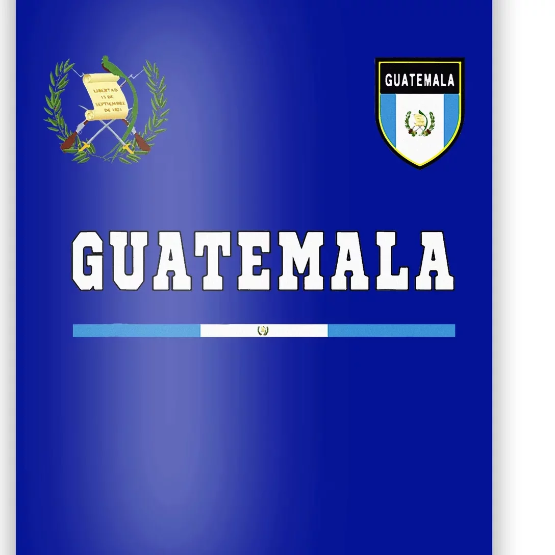 Guatemala Sportsoccer Jersey Flag Football Poster