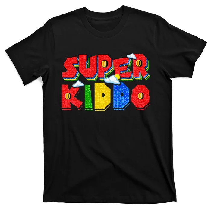 Gamer Super Kiddo Funny Gamer Outfits Funny Gift For Kiddo T-Shirt