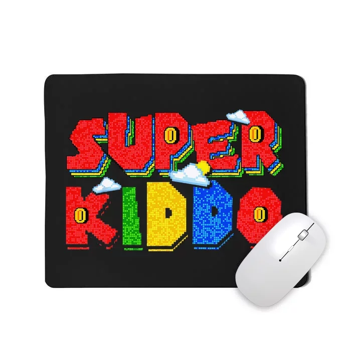 Gamer Super Kiddo Funny Gamer Outfits Funny Gift For Kiddo Mousepad