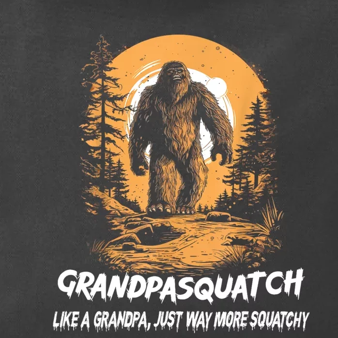 Grandpa Squatch Like A Grandpa Just Way More Squatchy Zip Tote Bag