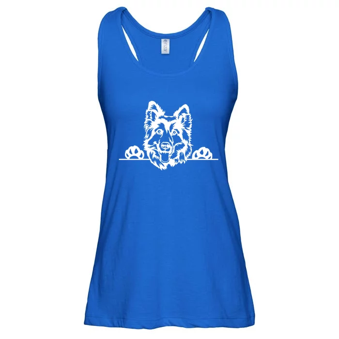 Ger Shepherd Love Dogs Dog Mom Dog Lover Rescue Dog Mom Gift Ladies Essential Flowy Tank