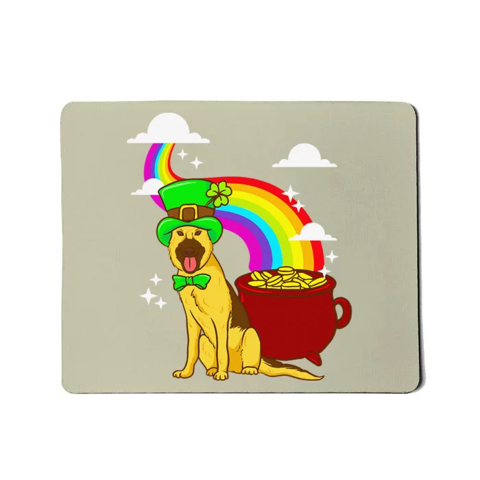 German Shepherd Leprechaun! Funny St Paddy's Day Mousepad