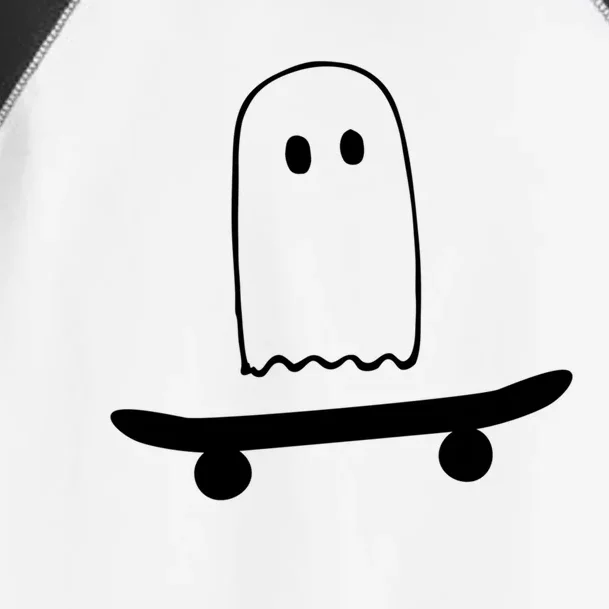 Ghost Skateboard Lazy Funny Skateboarding Halloween Costume Funny Gift Toddler Fine Jersey T-Shirt