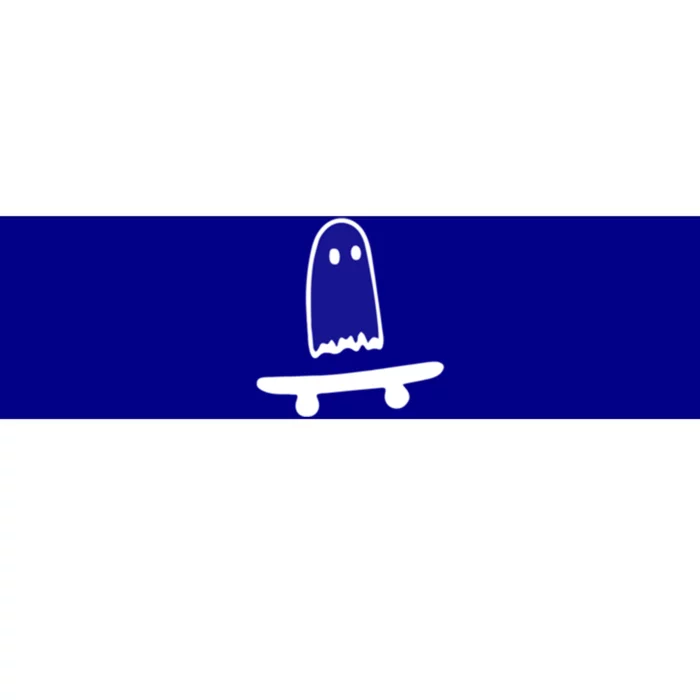 Ghost Skateboard Lazy Halloween Costume Funny Skateboarding Cute Gift Bumper Sticker