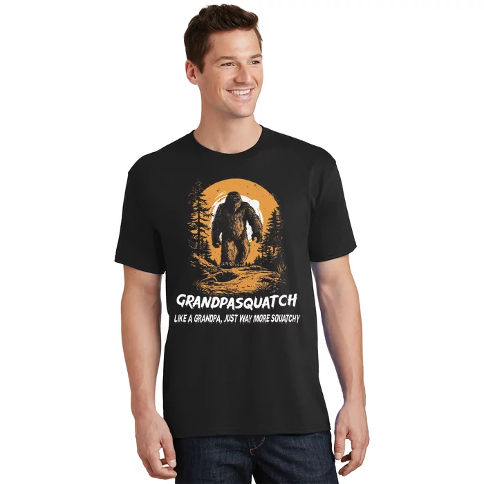 Grandpa Squatch Like A Grandpa Just Way More Squatchy T-Shirt