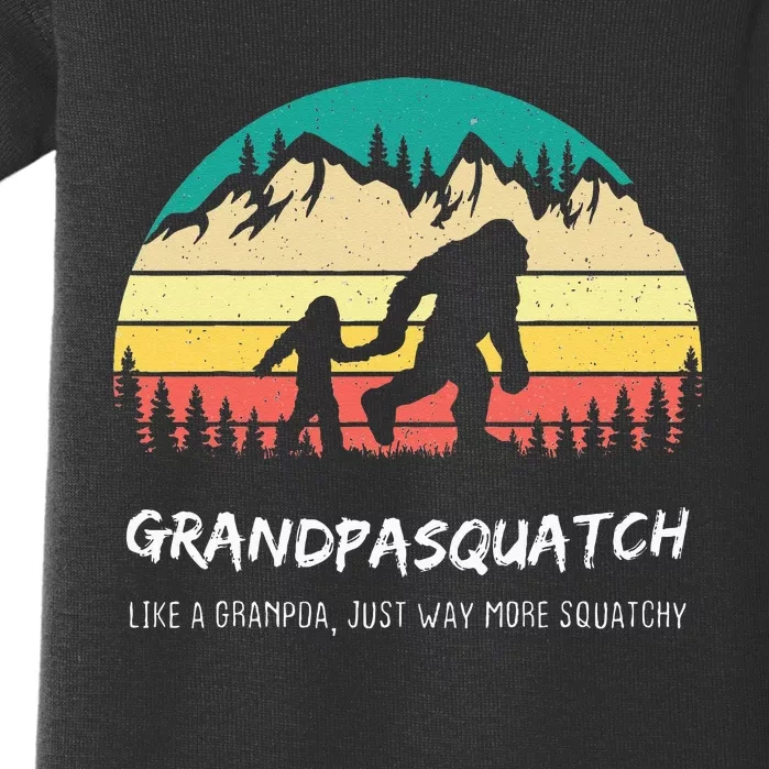 Grandpa Squatch Like A Grandpa Just Way More Squatchy Baby Bodysuit