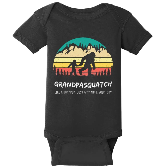 Grandpa Squatch Like A Grandpa Just Way More Squatchy Baby Bodysuit