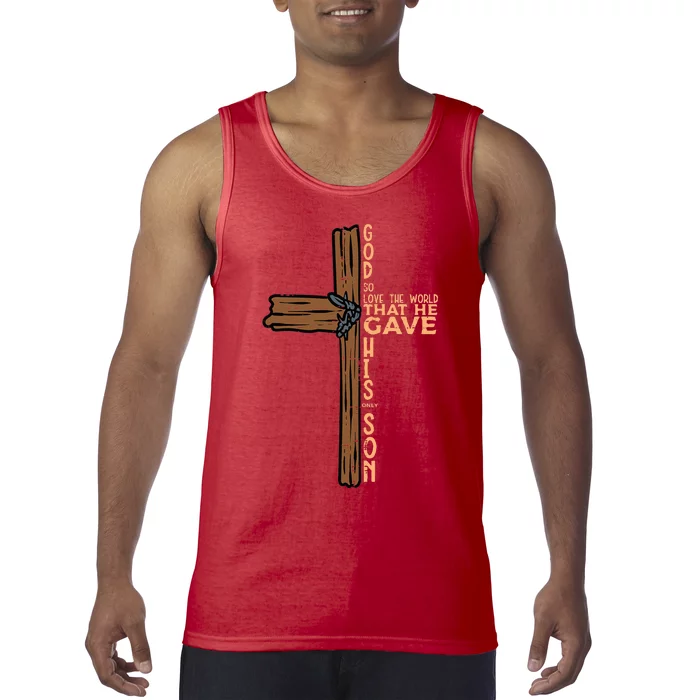 God So Loved The World John 316 Easter Religious Tank Top