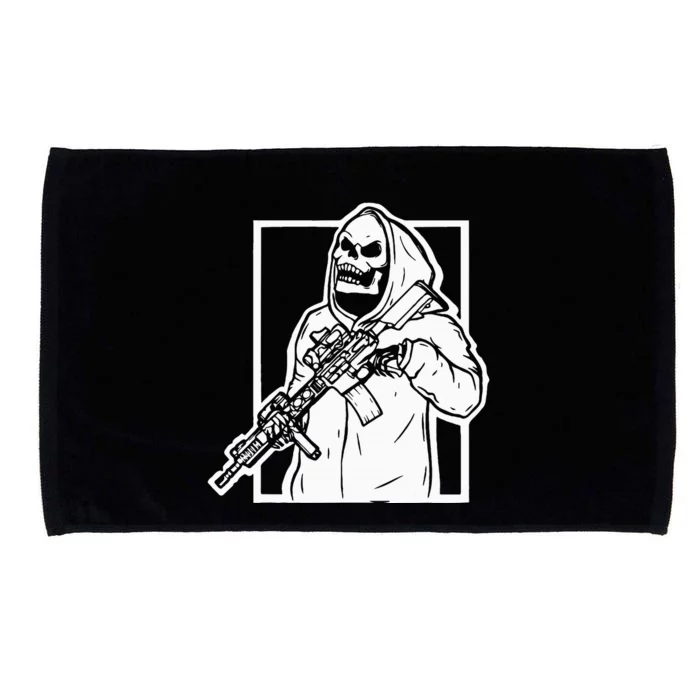 Gangster Skeleton Lazy Halloween Costume Cool Skull Bones Microfiber Hand Towel