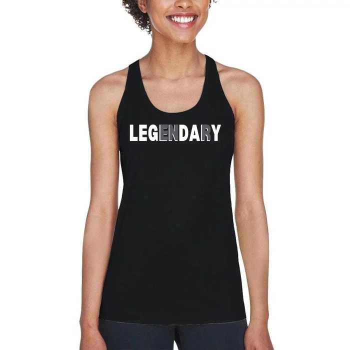 Gym Squad Leg Day  Legendary Workout Women's Racerback Tank