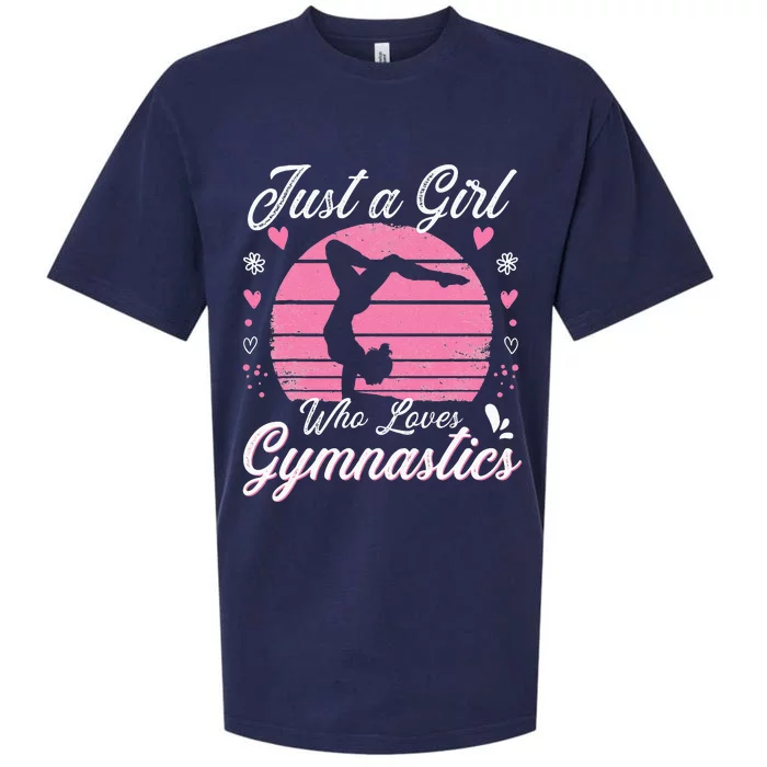 Gymnastic Sport Lover Just A Girl Who Loves Gymnastics Sueded Cloud Jersey T-Shirt