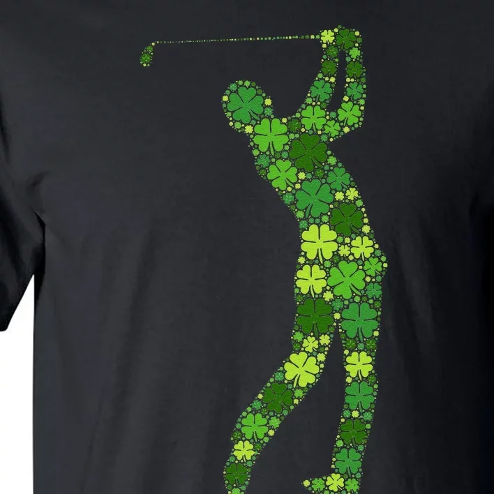 Golf Swing Lucky Green Shamrock Clover St Patricks Day Tall T-Shirt