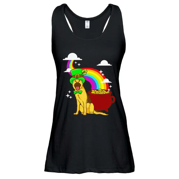 German Shepherd Leprechaun! Funny St Paddy's Day Ladies Essential Flowy Tank