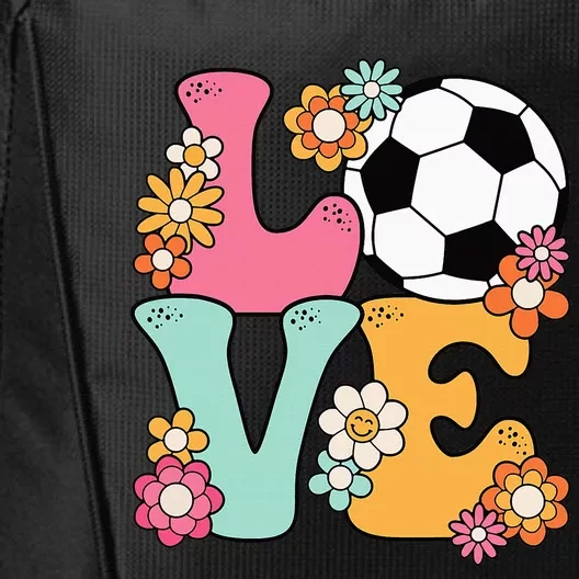 Groovy Soccer Love Cute Soccer Lover City Backpack