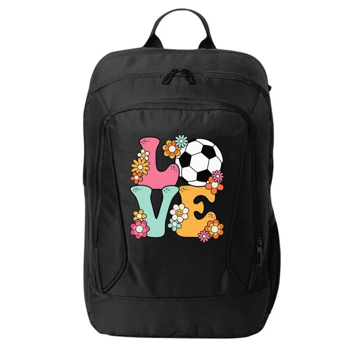 Groovy Soccer Love Cute Soccer Lover City Backpack