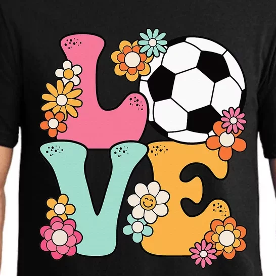 Groovy Soccer Love Cute Soccer Lover Pajama Set