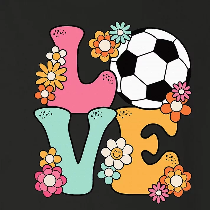 Groovy Soccer Love Cute Soccer Lover Toddler Long Sleeve Shirt