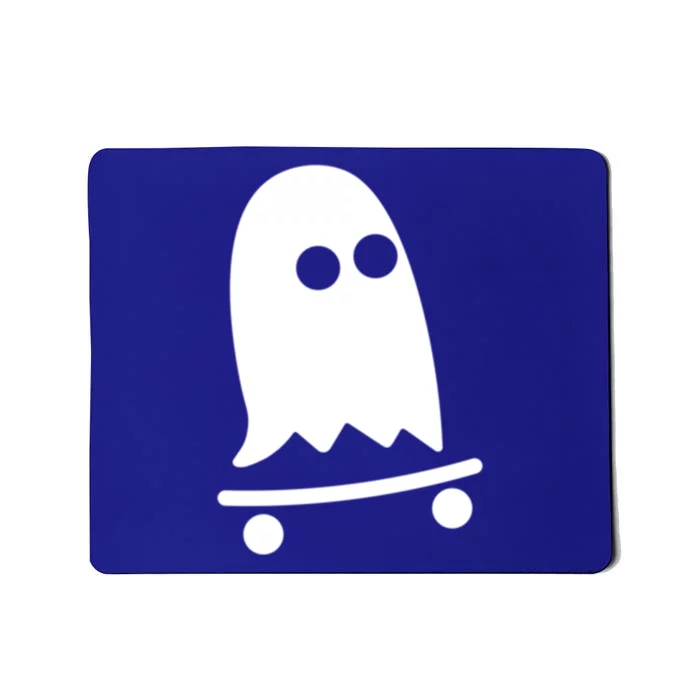 Ghost Skateboarding Lazy Halloween Costume Fun Skateboard Gift Mousepad