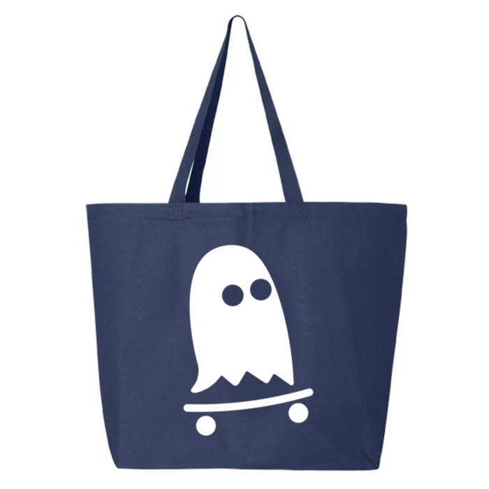 Ghost Skateboarding Lazy Halloween Costume Fun Skateboard Gift 25L Jumbo Tote