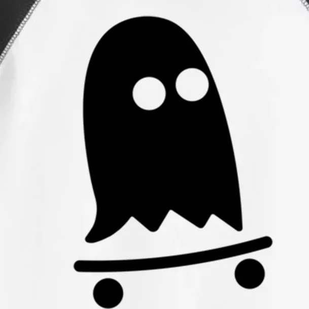 Ghost Skateboarding Lazy Halloween Costume Fun Skateboard Gift Toddler Fine Jersey T-Shirt