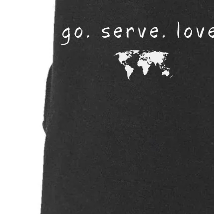 Go Serve Love World Mission Trip Ministry Christian Doggie 3-End Fleece Hoodie