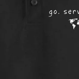 Go Serve Love World Mission Trip Ministry Christian Dry Zone Grid Performance Polo