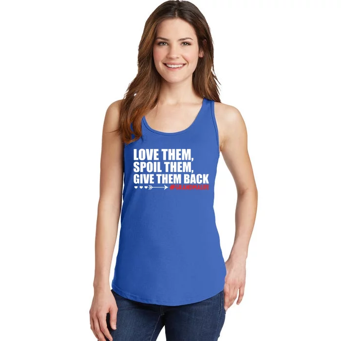 Grandma Spoils Love Them Spoil Them Give Them Back Gift Ladies Essential Tank