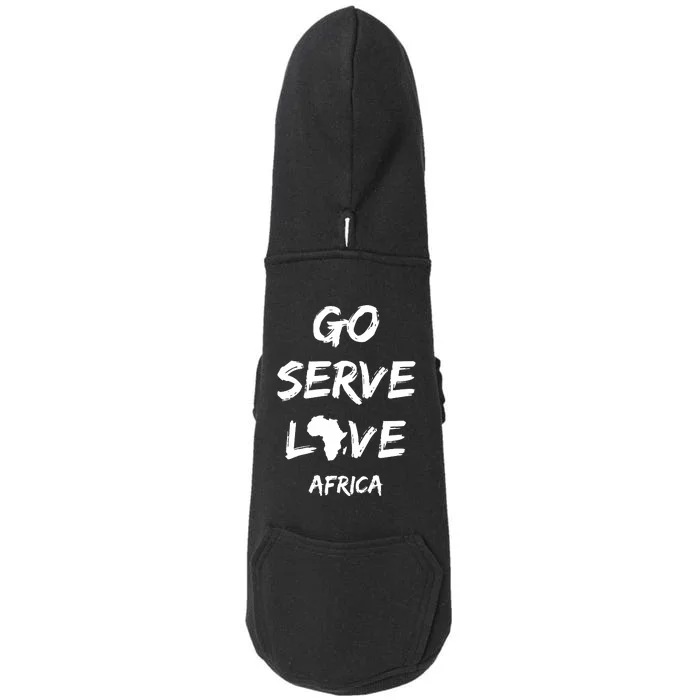 Go Serve Love Africa Mission Trip Christian Travel Doggie 3-End Fleece Hoodie