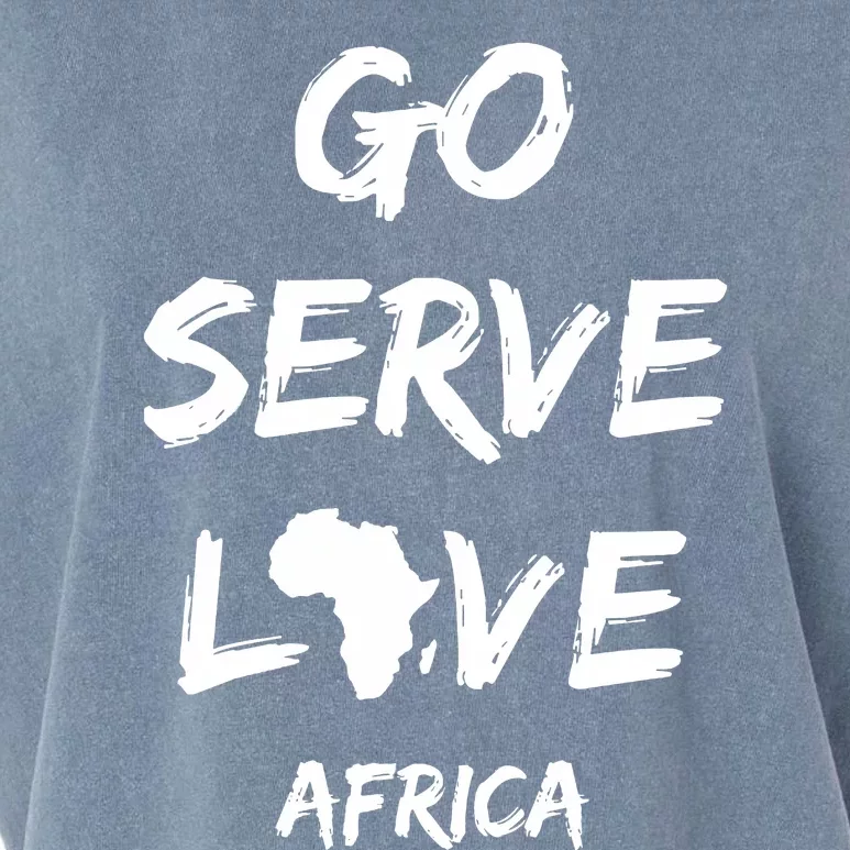 Go Serve Love Africa Mission Trip Christian Travel Garment-Dyed Women's Muscle Tee