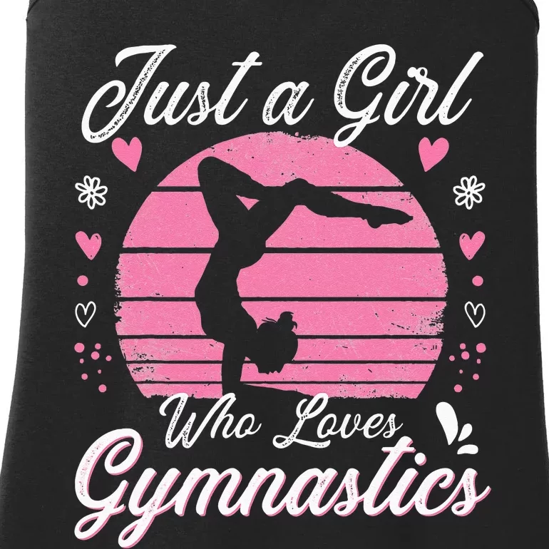 Gymnastic Sport Lover Just A Girl Who Loves Gymnastics Ladies Essential Tank