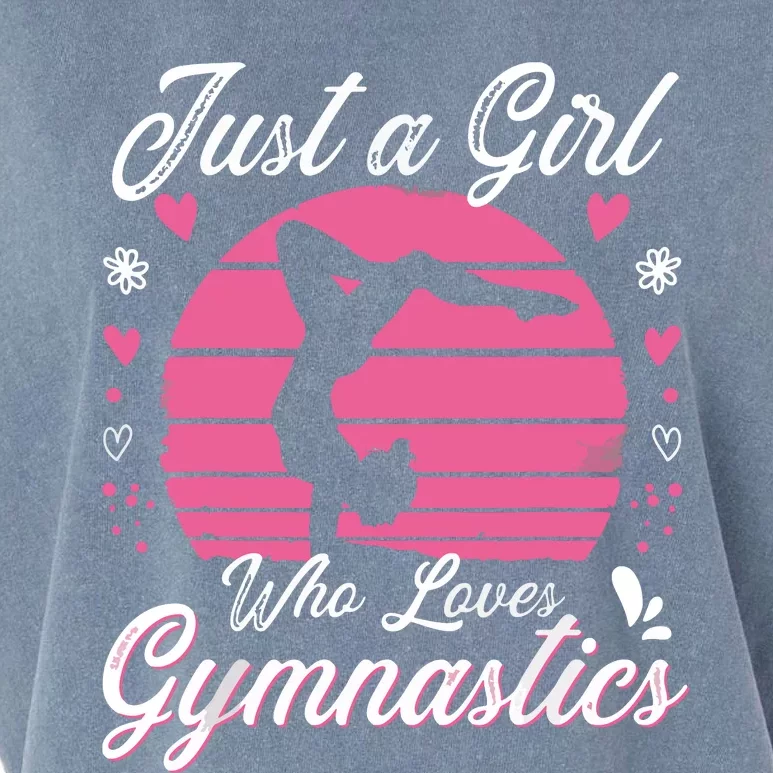 Gymnastic Sport Lover Tee Just A Girl Who Loves Gymnastics Garment-Dyed Women's Muscle Tee