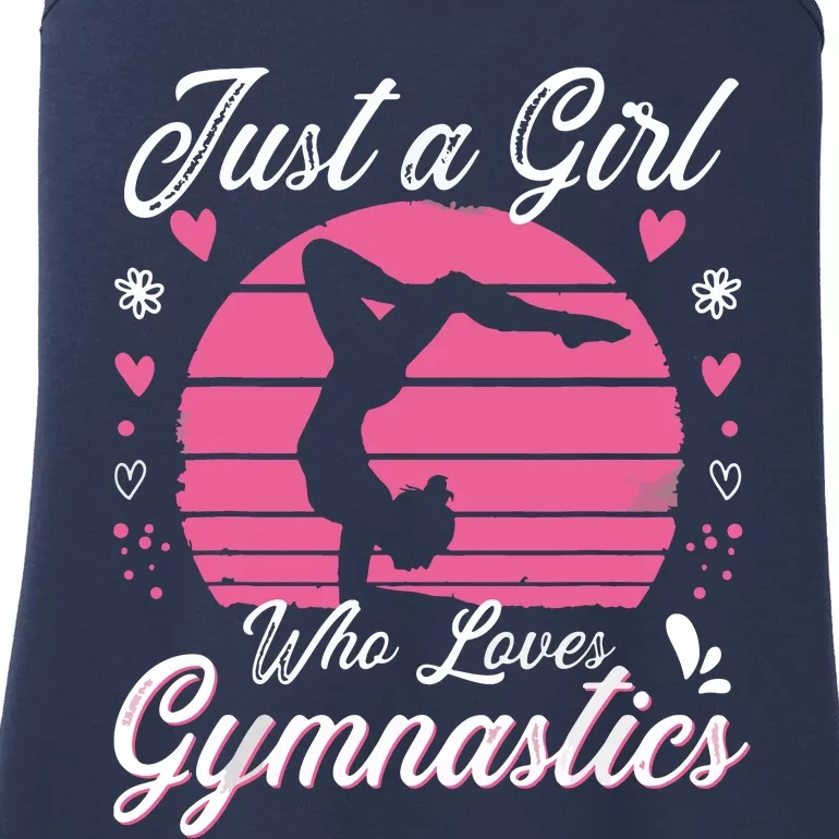 Gymnastic Sport Lover Tee Just A Girl Who Loves Gymnastics Ladies Essential Tank