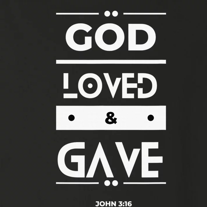 God So Loved The World He Gave His Son Christian Bible Toddler Long Sleeve Shirt