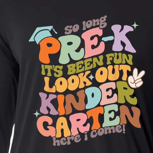 Groovy So Long Prek Look Out Kindergarten Back to School Cooling Performance Long Sleeve Crew