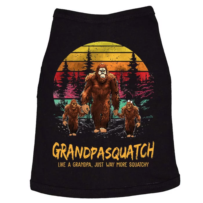 Grandpa Squatch Like A Grandpa Just Way More Squatchy Retro Doggie Tank