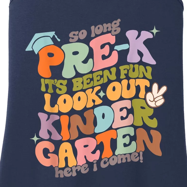 Groovy So Long Prek Look Out Kindergarten Back To School Ladies Essential Tank