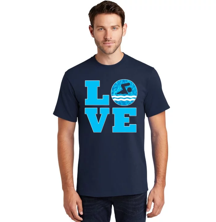 Gift Swim Love For Swimmers & Swimming Tall T-Shirt