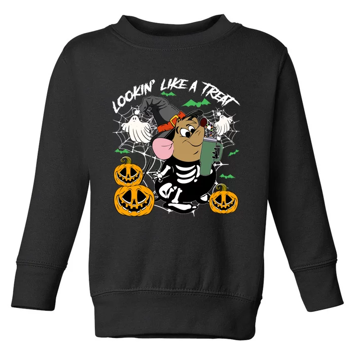 Gus Skeleton Lookin Like A Treat Halloween Toddler Sweatshirt