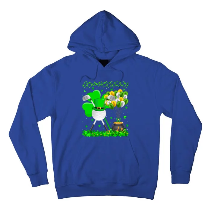 Golf Sports Lover Funny Shamrock Golf St Patrick's Day Cute Gift Tall Hoodie