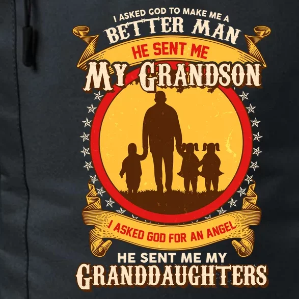 God Sent Me My Grandson And Granddaughters Daily Commute Backpack