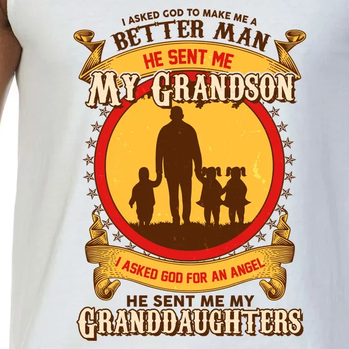 God Sent Me My Grandson And Granddaughters Comfort Colors® Tank Top