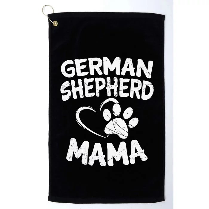 German Shepherd Mama Lover Mom Dog Owner Gifts Platinum Collection Golf Towel